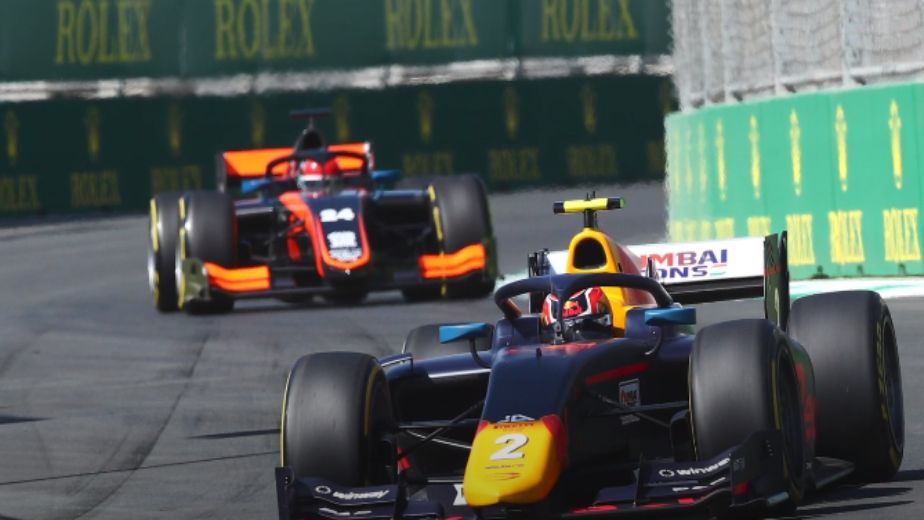 Jehan Daruvala finishes 2nd and 4th at the Baku Grand Prix in F2