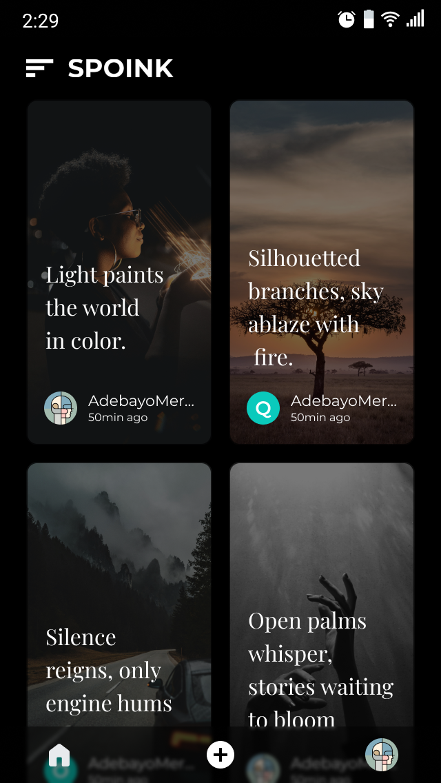 Spoink app screenshot