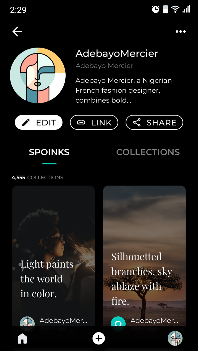Spoink app screenshot