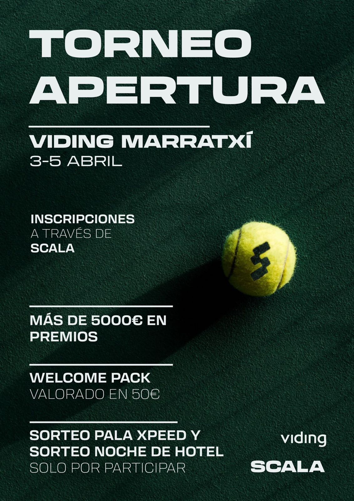 Cartel de TORNEO SCALA