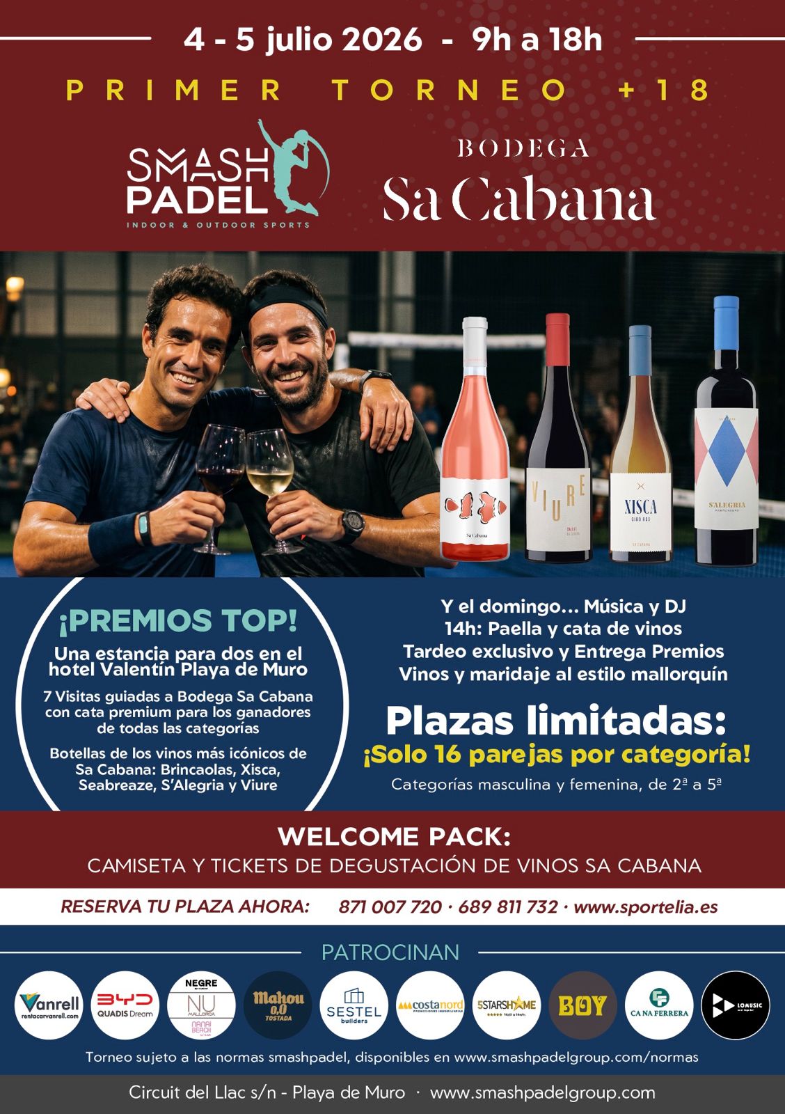 Cartel de I TORNEO SMASH-BODEGA SA CABANA