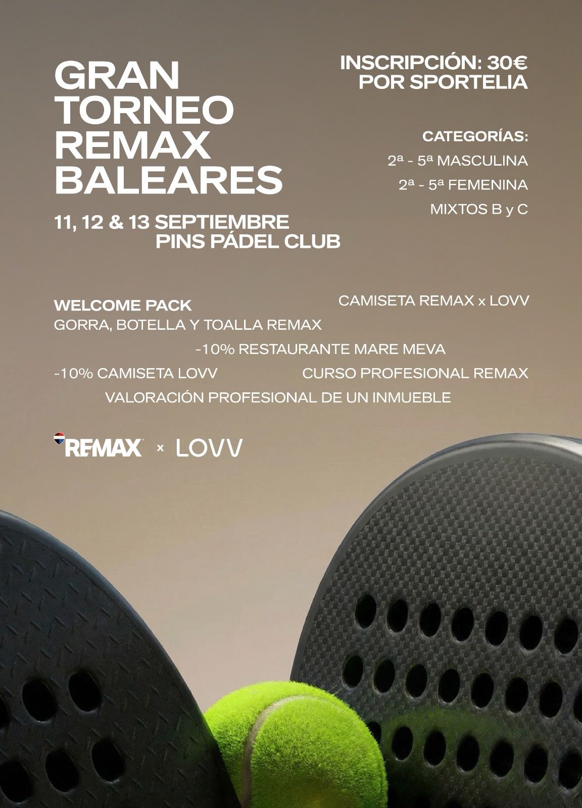 Cartel de GRAN TORNEO REMAX BALEARES