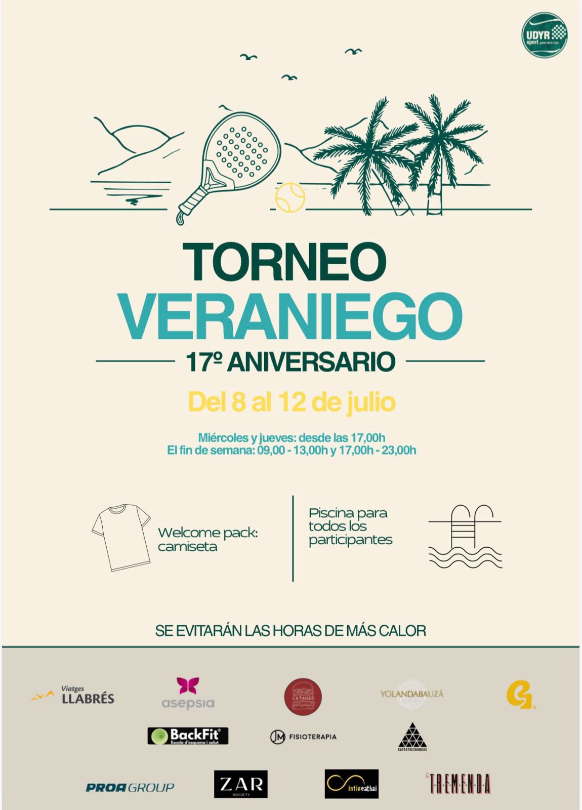 Cartel de Torneo Veraniego 🌴