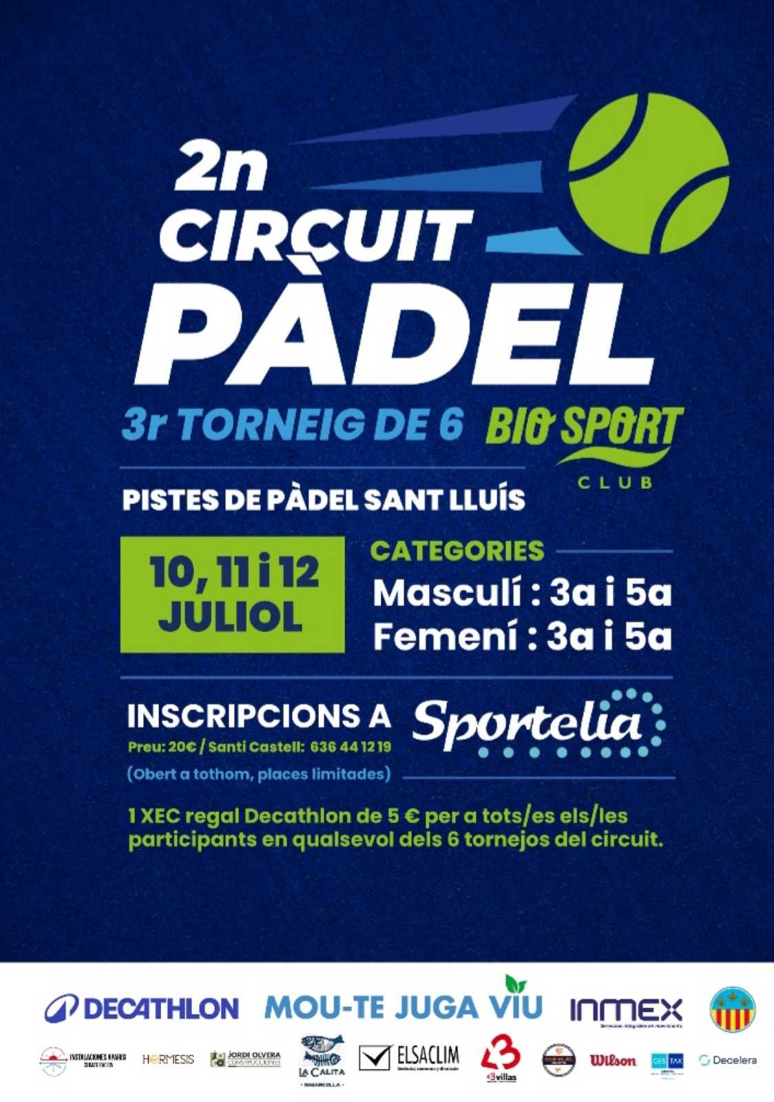 Cartel de 3° Torneig Circuit Biosport