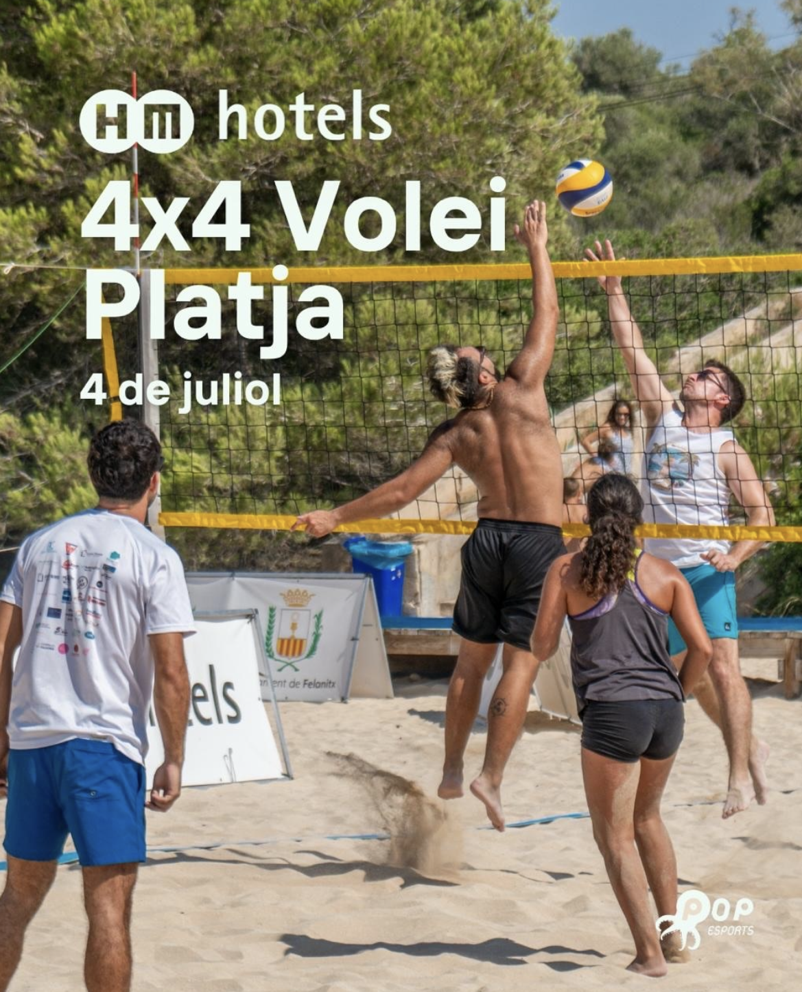 Cartel de 4x4 Volei Platja