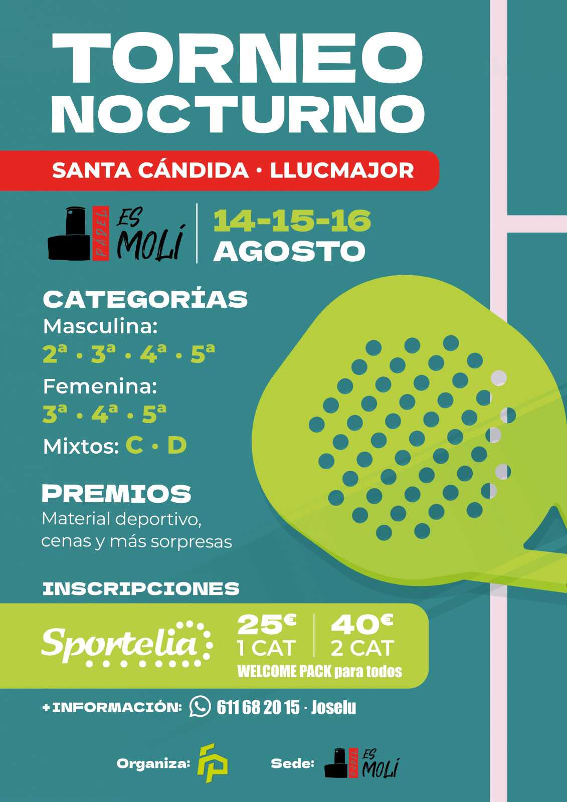 Cartel de TORNEO NOCTURNO SANTA CÁNDIDA