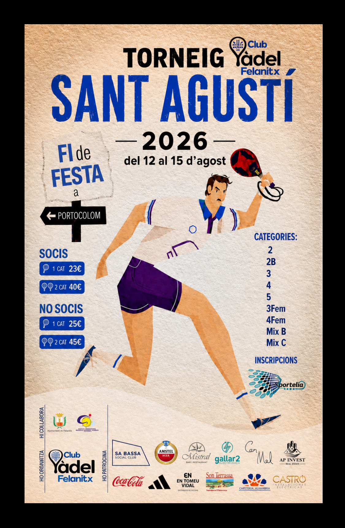 Cartel de Torneig Sant Agustí 2026
