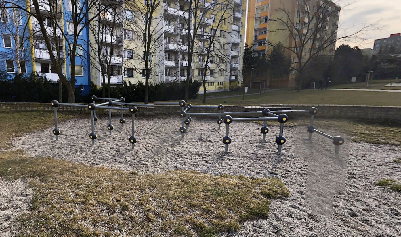 Parkour hřiště Parkour na dětském hřišti