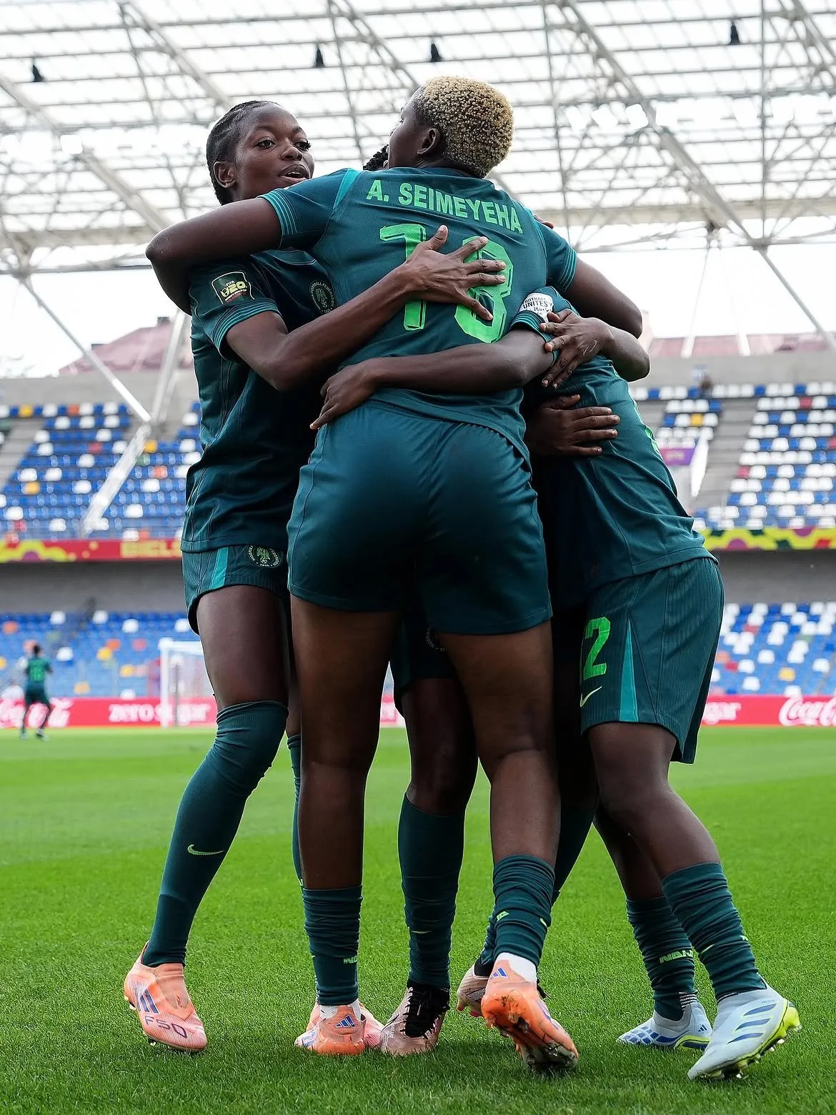 Falconets Stun England 3-0 to reach u-20 Women's World Cup Quarter-Finals