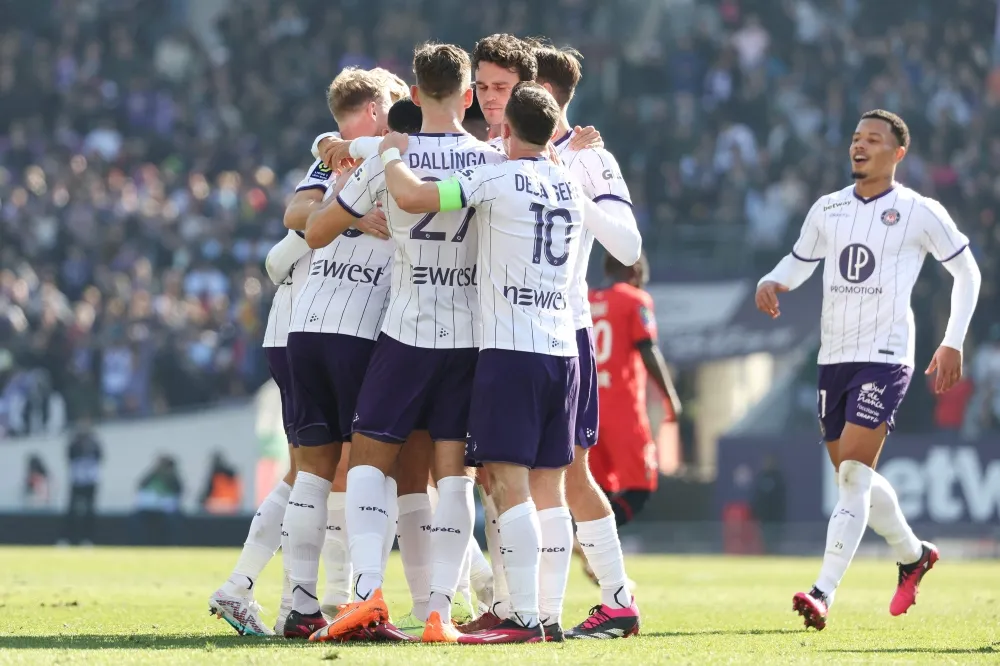Toulouse stuns fifth-place Rennes 3-1 in French league