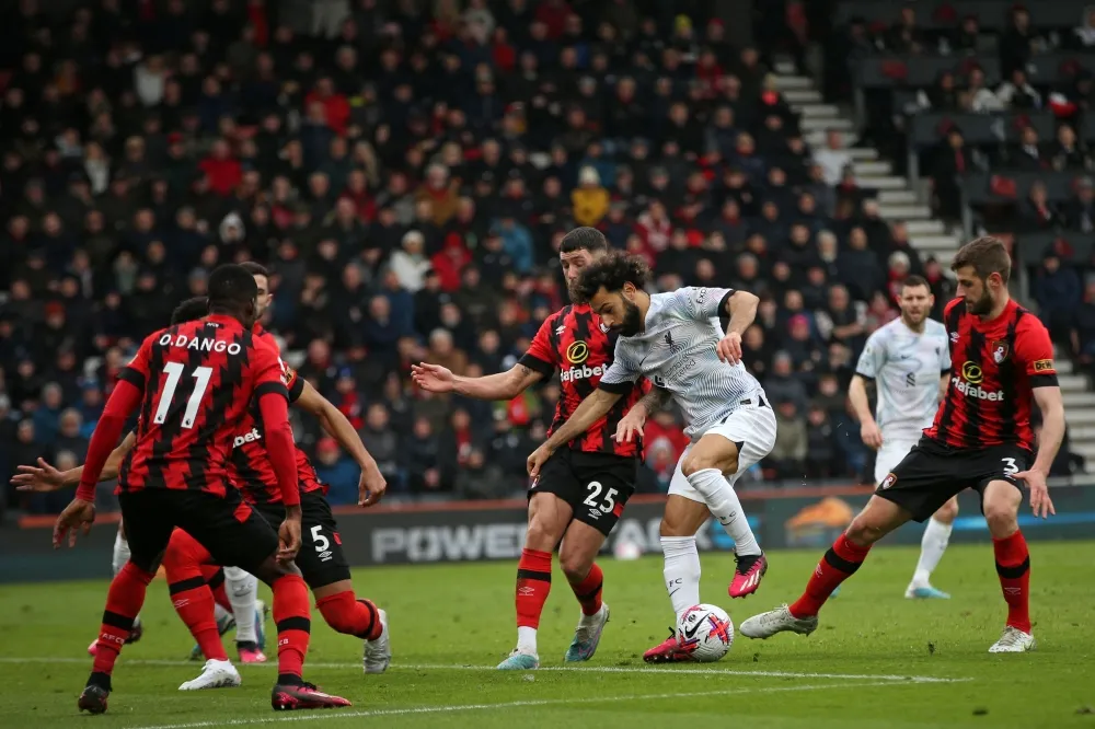 Salah misses penalty as Bournemouth shock Liverpool