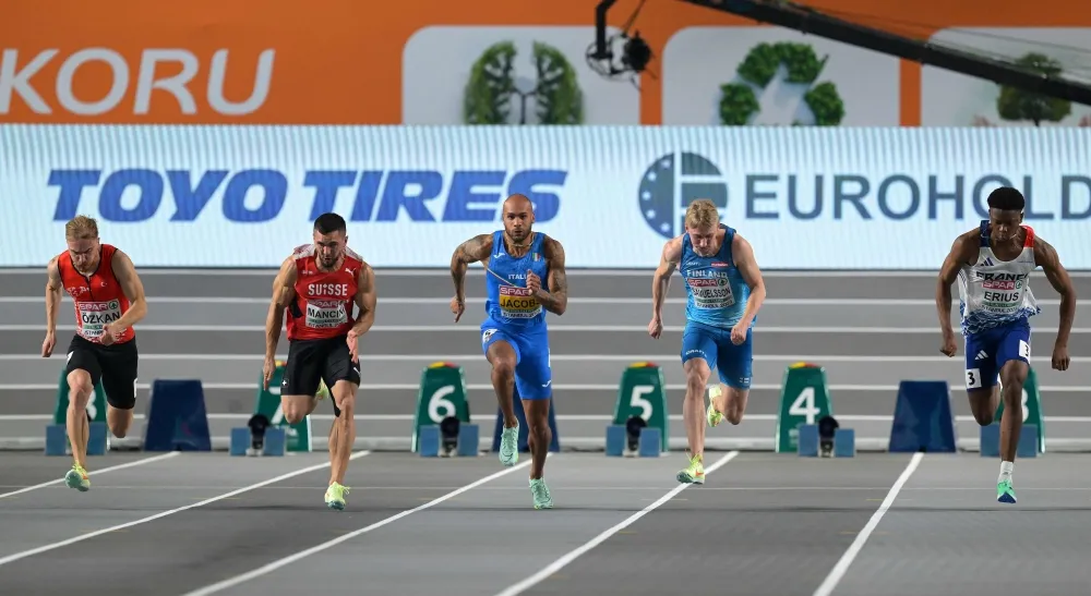 Olympic champion Jacobs suffers defeat in European Indoor Championships