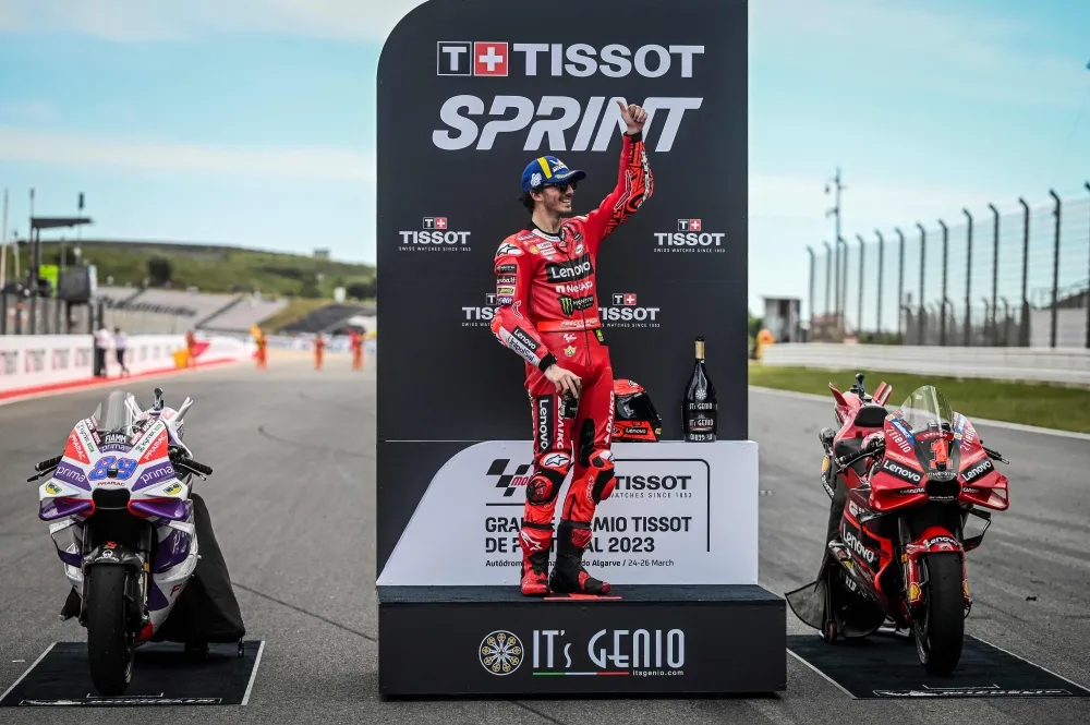 Bagnaia wins first ever sprint at Portugal MotoGP
