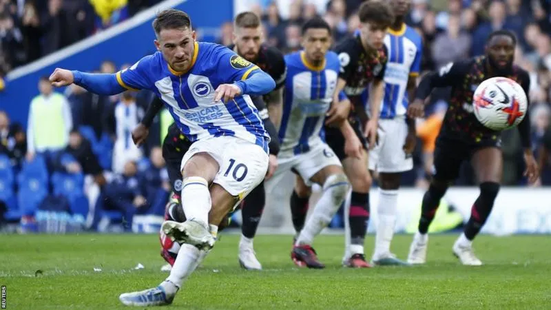 Mac Allister scores late as Brighton and Brentford draw 3-3