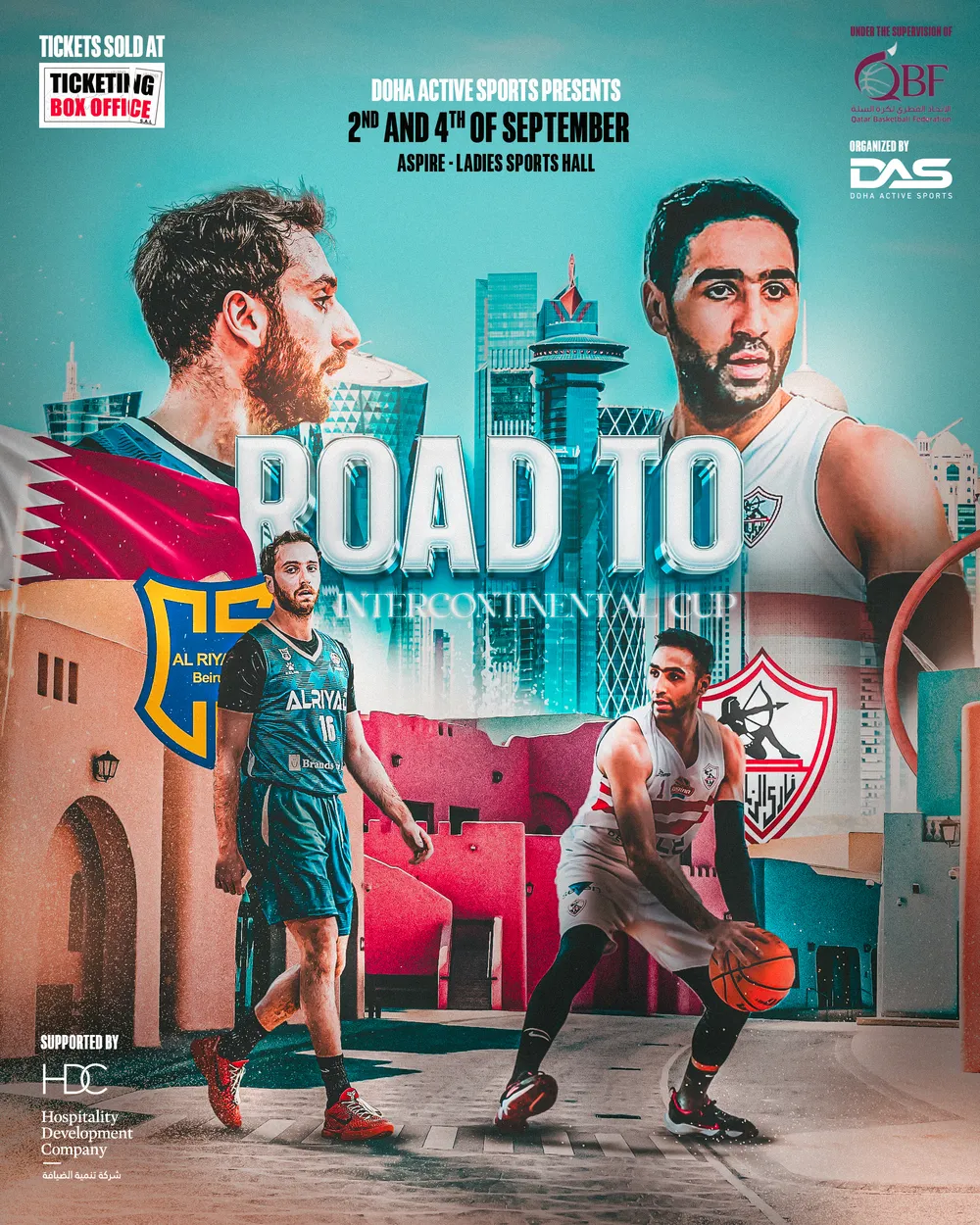Preparations in top gear for Al Riyadi Beirut Club versus Zamalek of Egypt clash in Doha