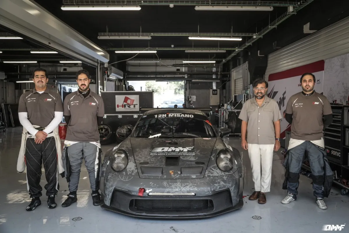 QMMF President meets Qatari drivers at Circuit de Barcelona-Catalunya