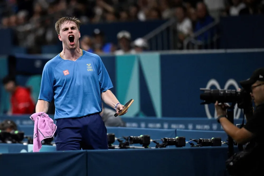 Sweden's Truls Möregårdh scripts biggest upset of Paris Olympics as World No. 1 table tennis player goes down