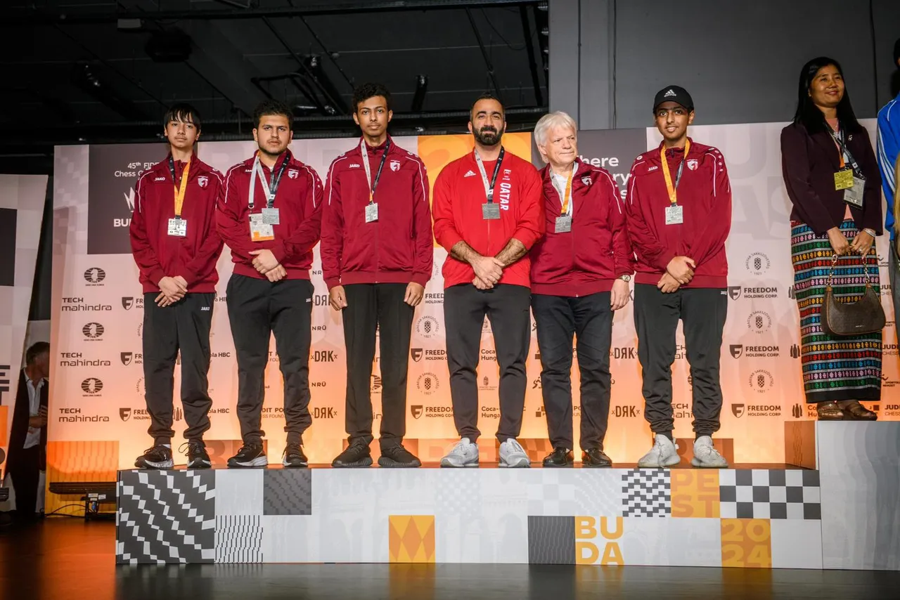 Qatari Chess Team wins silver medal in E Category at World Chess Olympiad in Budapest