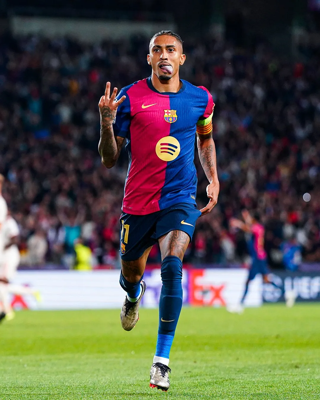 Raphinha scores hat-trick as Barca thrash Bayern