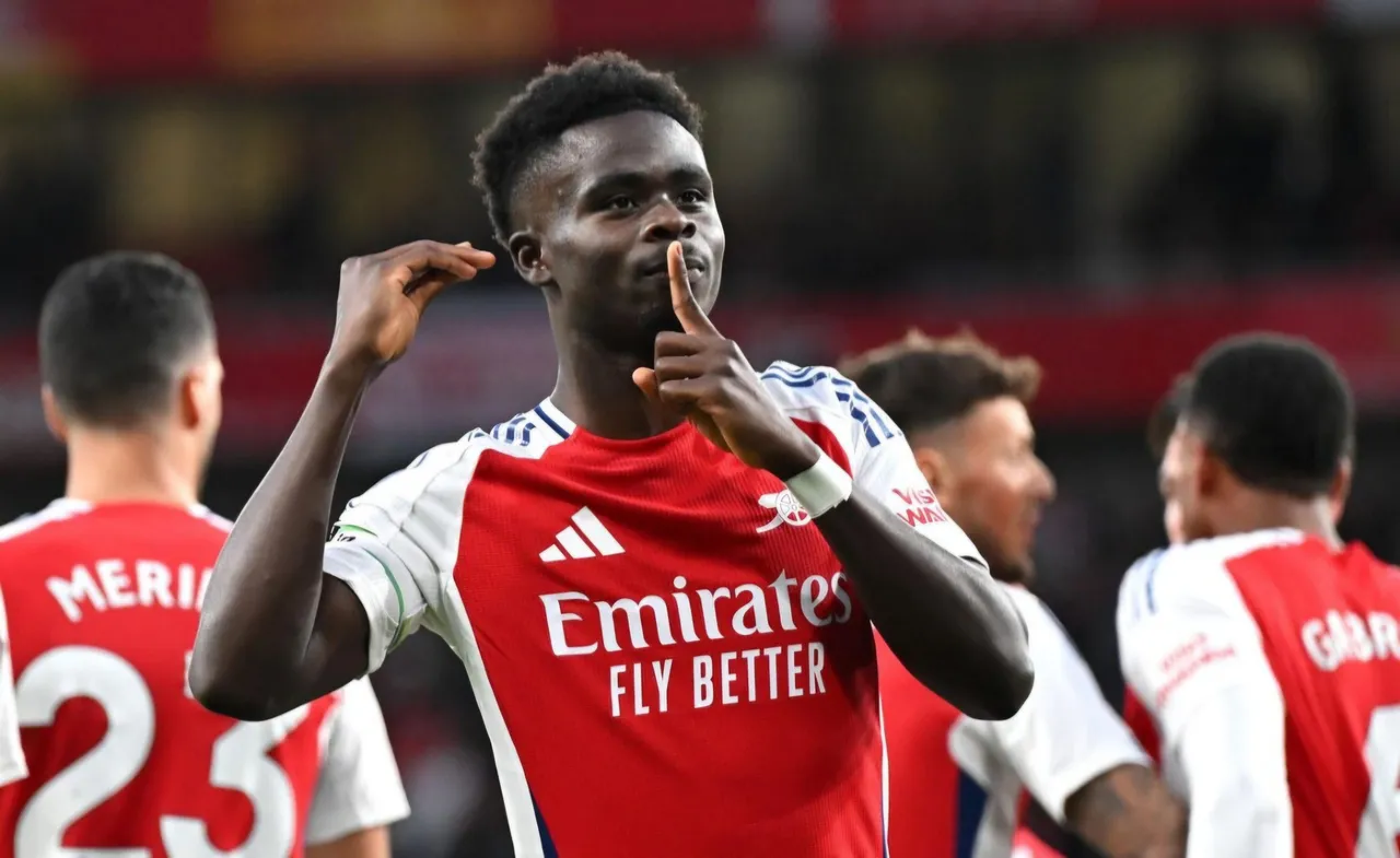 Saka makes history with 50th Premier League goal