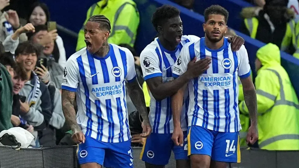 Brighton come from two goals down to stun Spurs