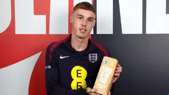 Chelsea's Cole Palmer named England Men's Player of the Year