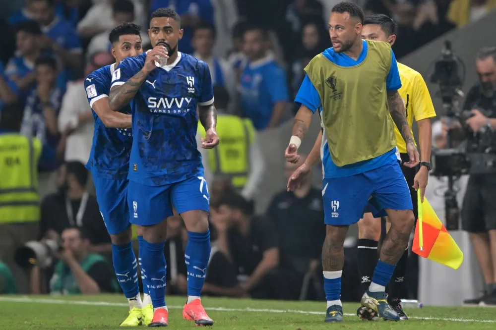 Neymar back after a year out and helps Al-Hilal in Asian Champions League