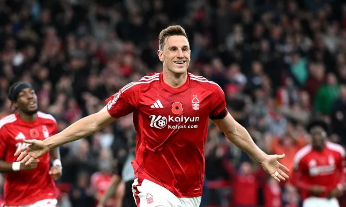 Wood scores again as Forest move up to third with win over West Ham