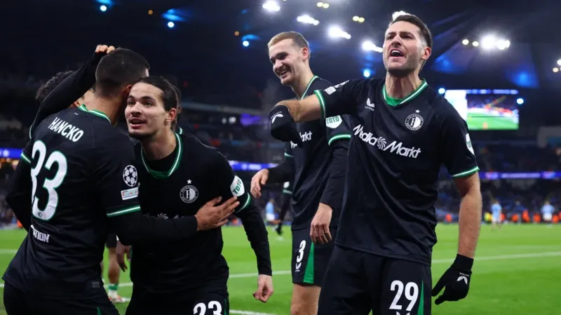 Man City throw away 3-0 lead to draw with Feyenoord