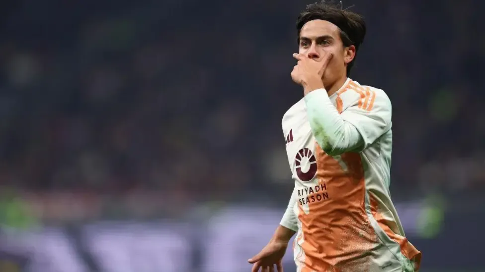 Dybala scores as Roma draw with AC Milan