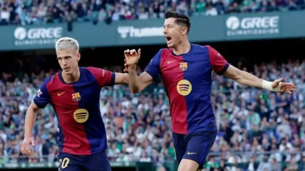 Lewandowski scores as Barcelona draw with Betis