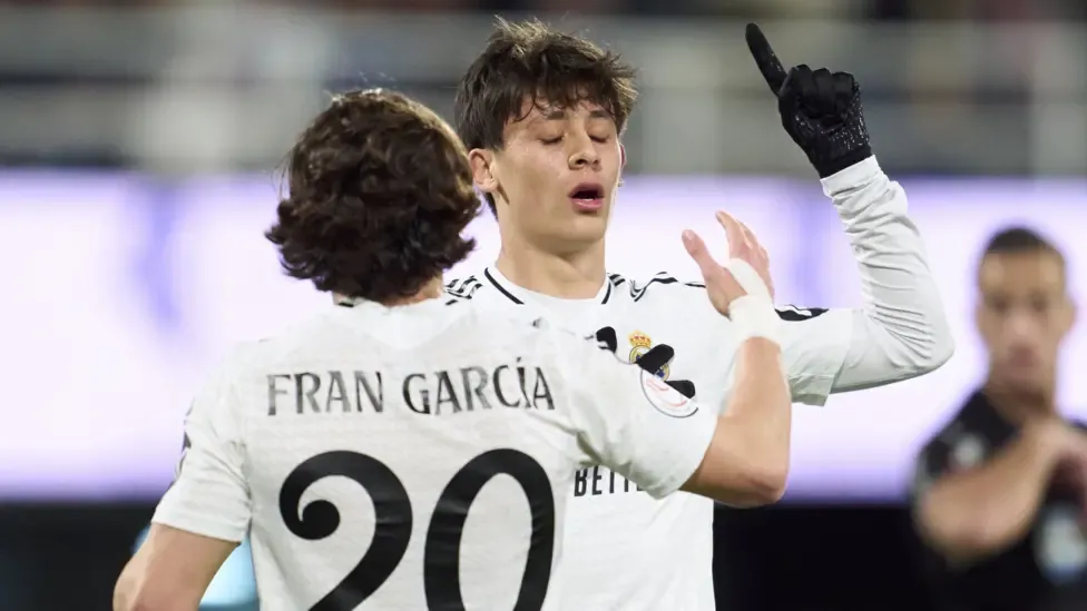 Guler hits two as Real Madrid thrash Deportiva Minera