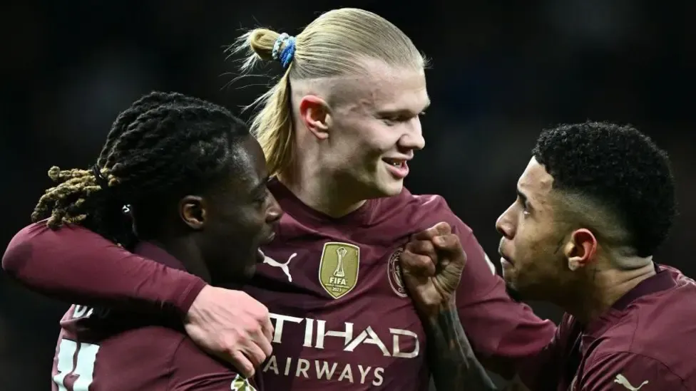 Haaland scores as Man City hang on to beat Tottenham
