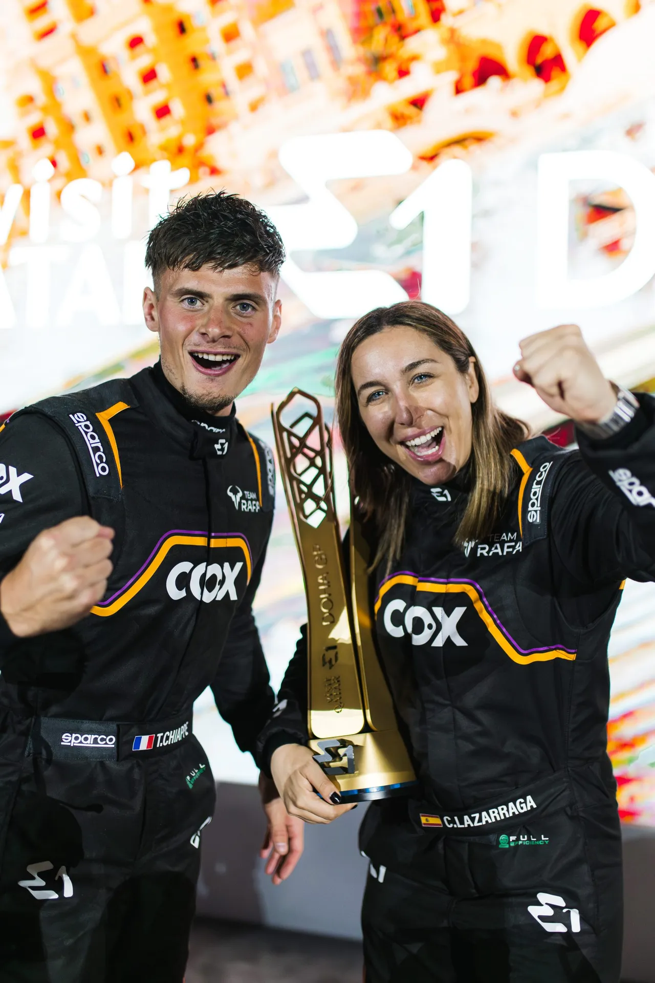 Team Rafa serves up first-ever win at the Visit Qatar E1 Doha GP