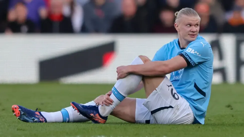 Haaland ruled out for up to seven weeks
