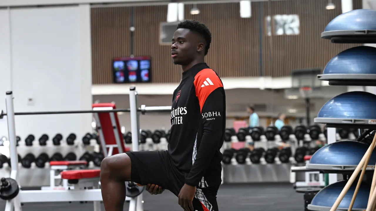 Saka says enforced break good for his mental health