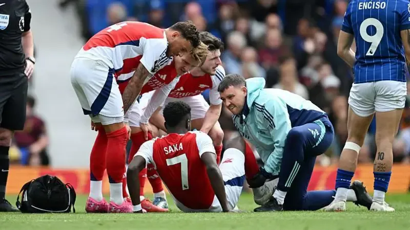 Arteta relieved over Saka's injury update