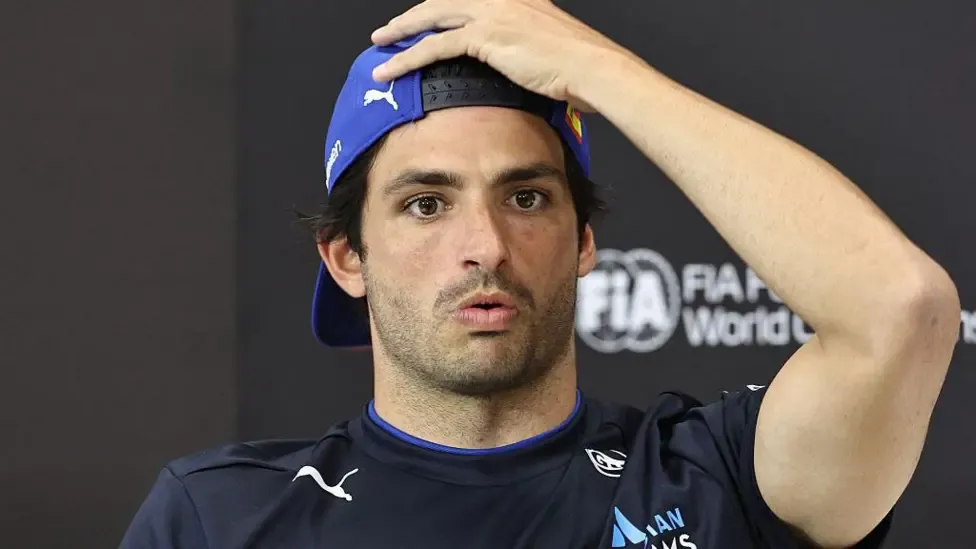 Williams' Sainz risks further fine after swearing