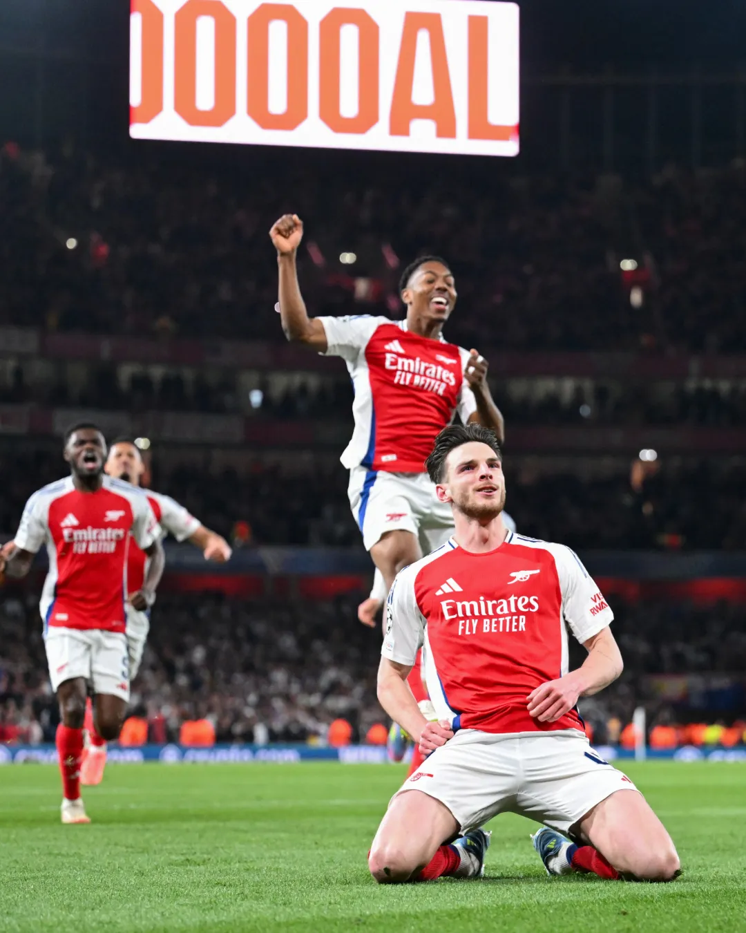 Rice scores two free-kicks as Arsenal put three past Madrid