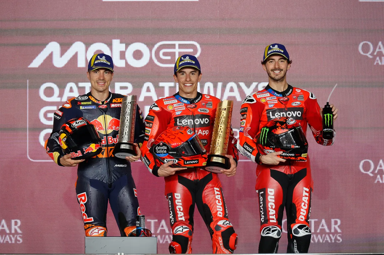 Marc Marquez survives first-lap incident to claim victory at Qatar MotoGP