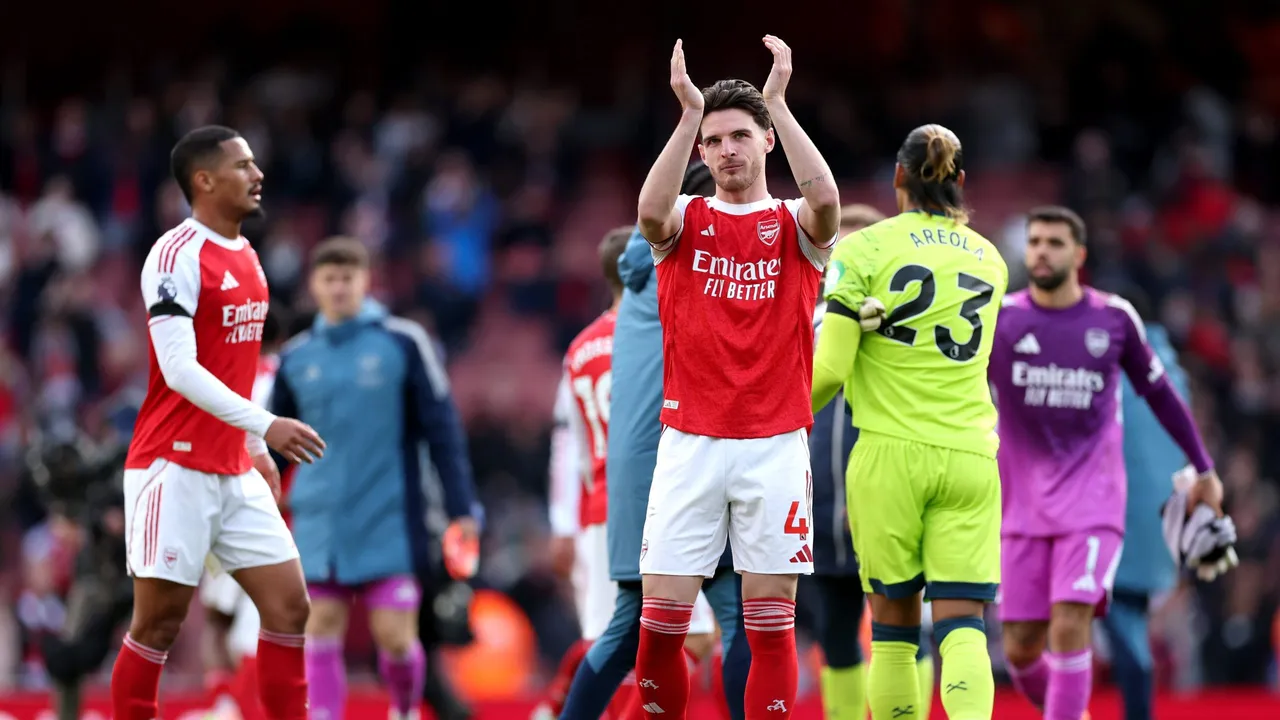 Arsenal go top as Rice and Saka fire Gunners past West Ham in Arteta’s 300th game