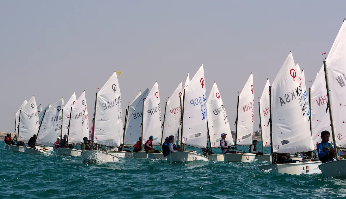 14th edition of Mussanah Race Week kicks off as 120 young sailors take to the water