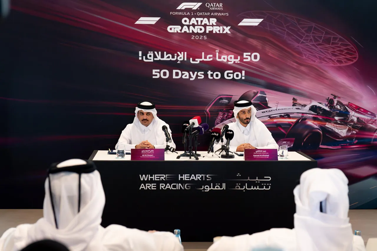 50-day countdown for Formula 1 Qatar Airways Qatar Grand Prix 2025 begins