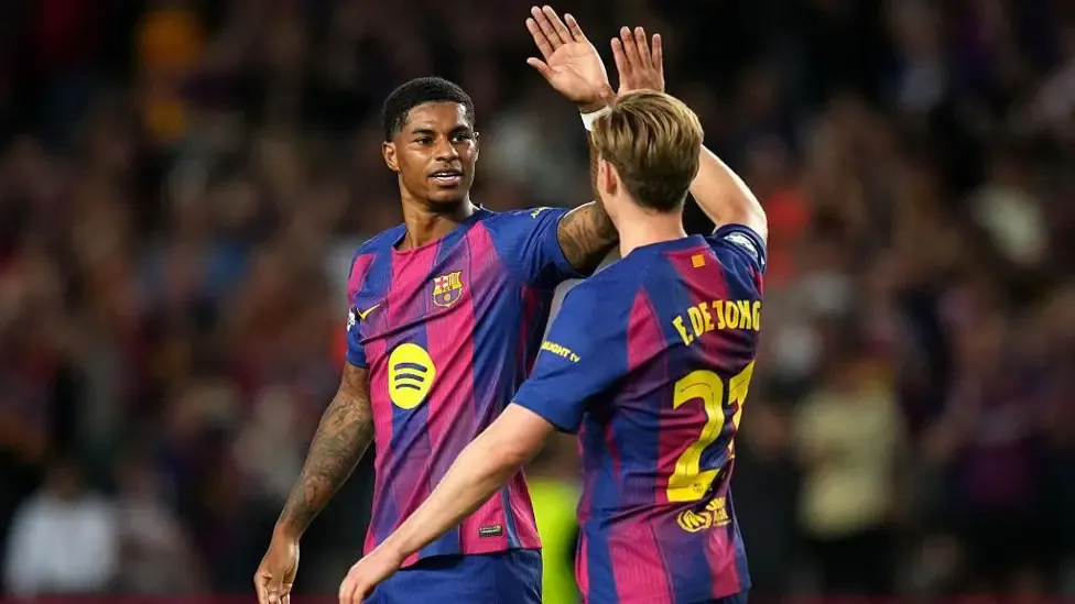 Lopez hat-trick and Rashford brace fire Barcelona to 6-1 Champions League rout of Olympiacos