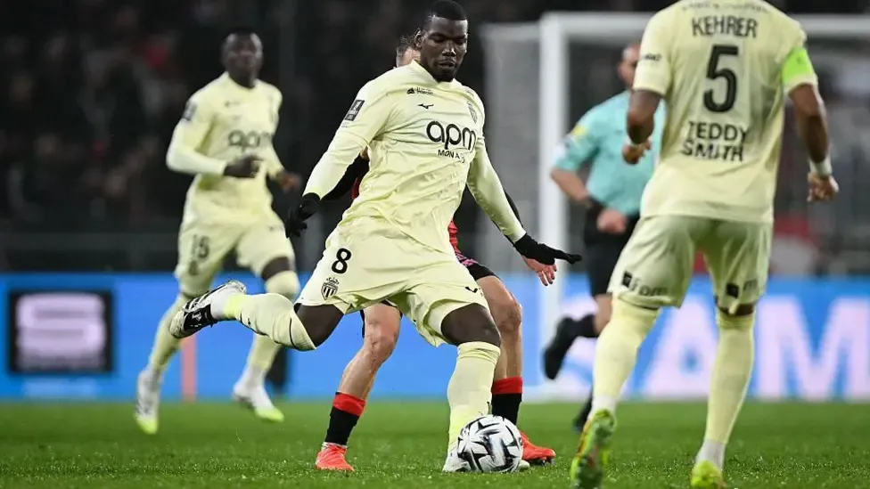 Pogba makes emotional return after 2-year absence in Monaco’s 4-1 defeat to Rennes