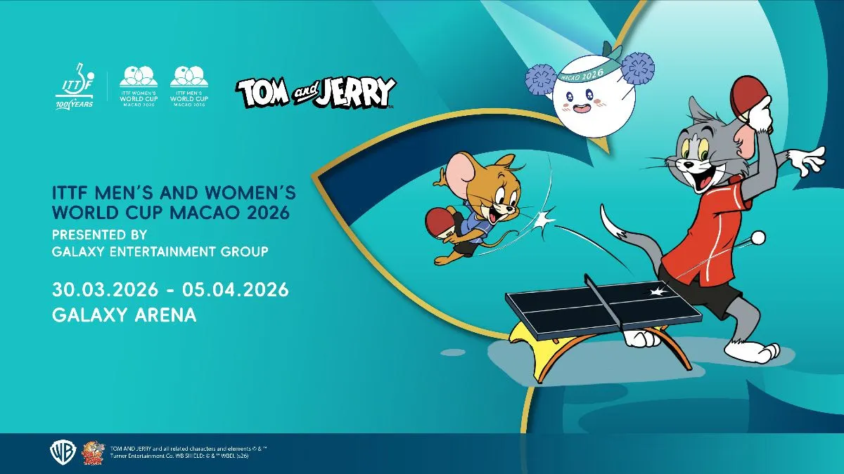 ITTF World Cup Macao 2026 partners with Tom and Jerry to mark table tennis centenary
