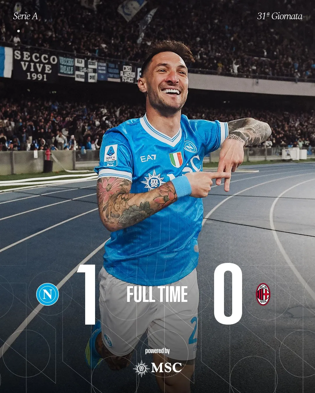 Napoli edge AC Milan in tight serie A battle to boost title push