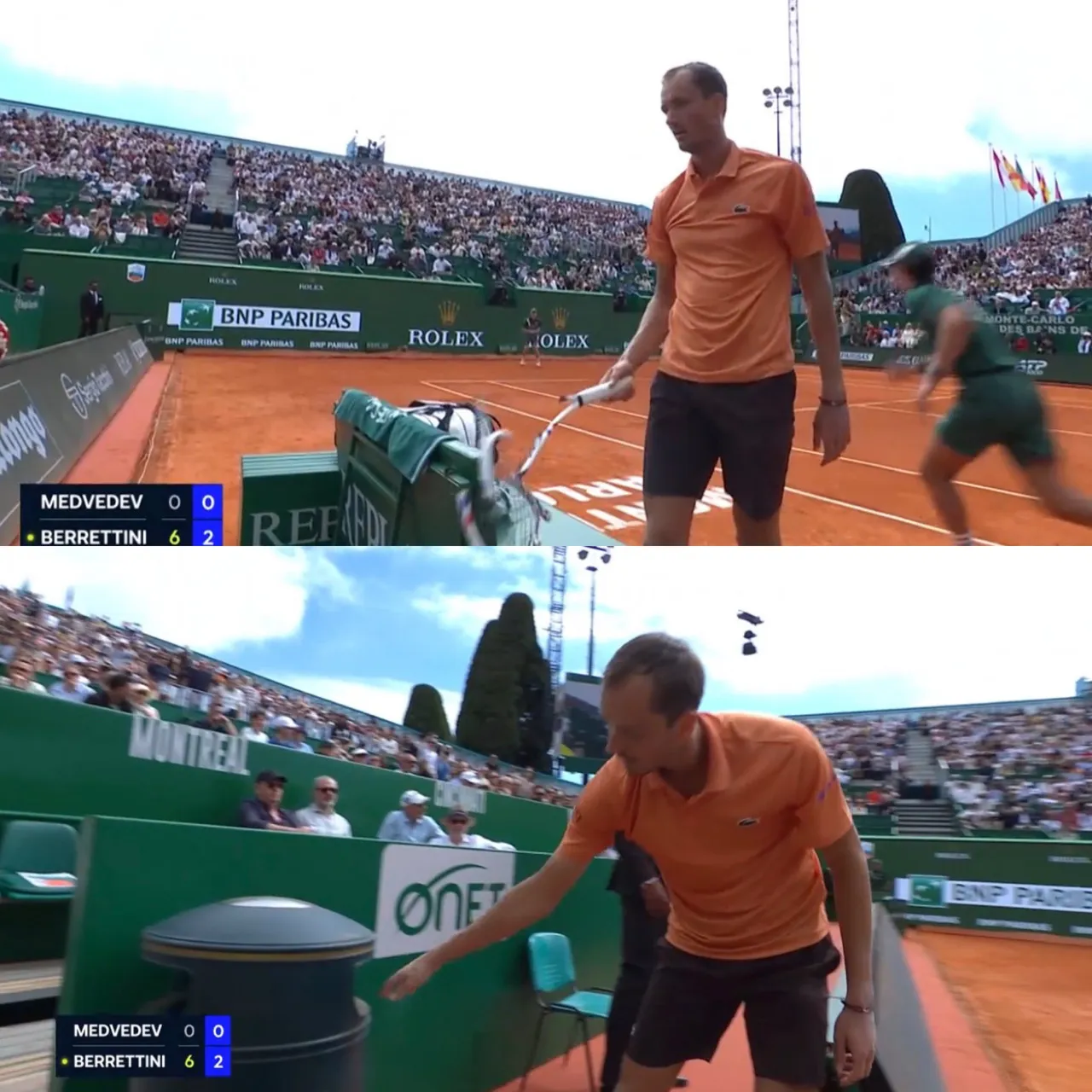 Medvedev suffers shock defeat in Monte Carlo