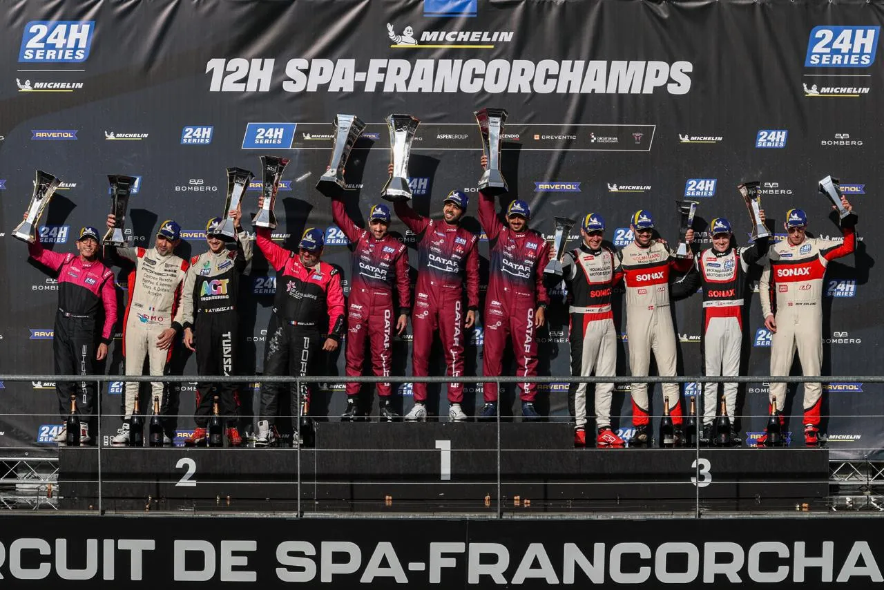 Qatari drivers clinch class victory and podium finish at Michelin 12H Spa-Francorchamps