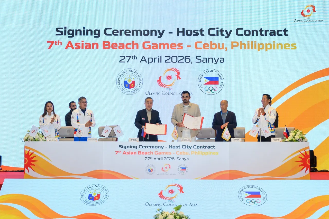 Cebu confirmed as host of 7th Asian Beach Games 2028 following Sanya signing ceremony